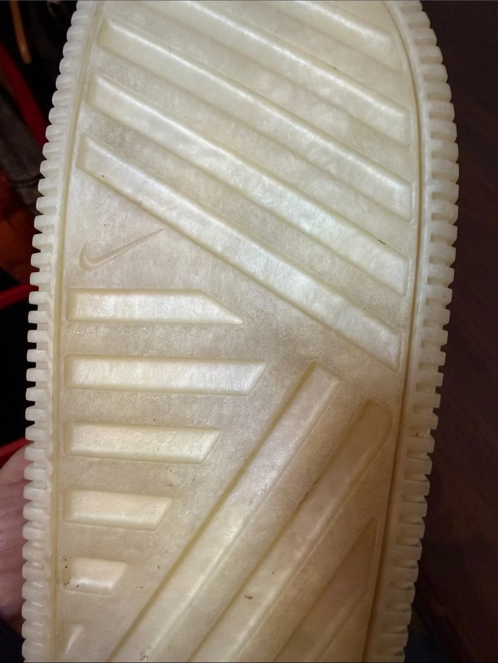 Nike Marbled Foam Slides Cream Beige Comfort Sandals M9 W10